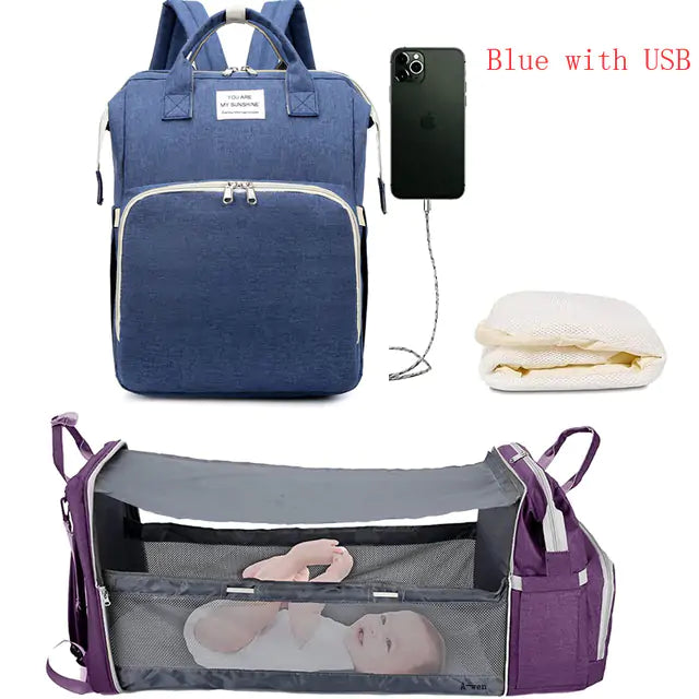 Baby Reise Bett & Rucksack