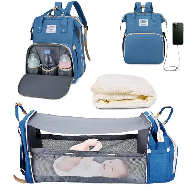 Baby Reise Bett & Rucksack