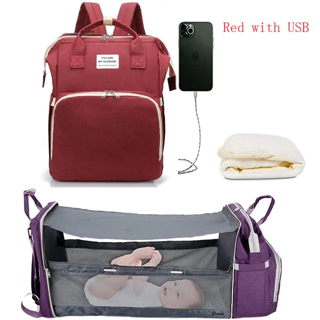 Baby Reise Bett & Rucksack